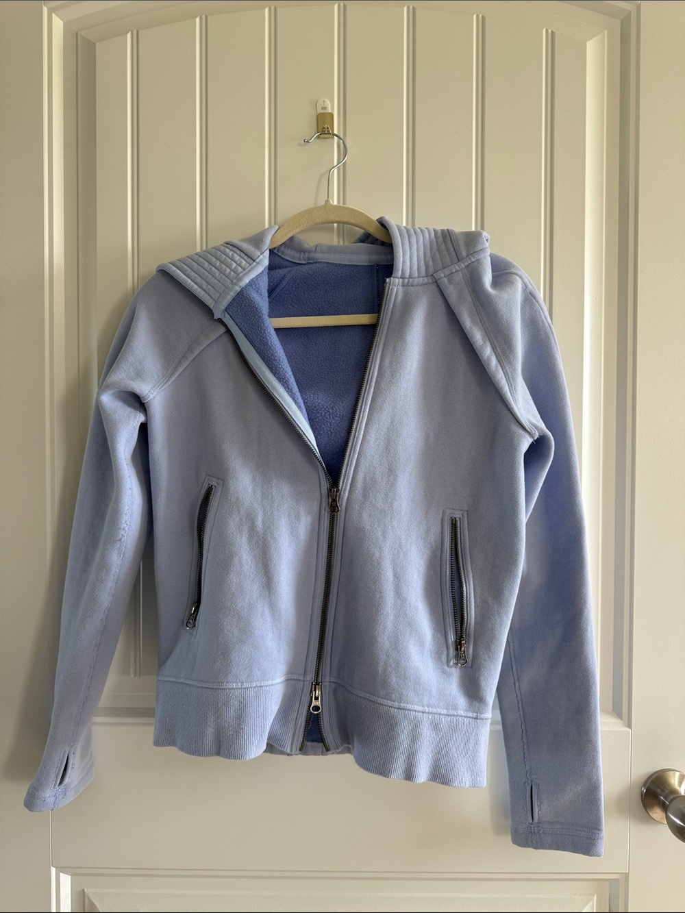 lululemon athletica Light Periwinkle Hooded Utility Zip Jacket